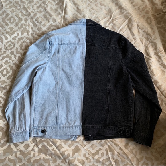 Jean Jacket Half Blue Denim 